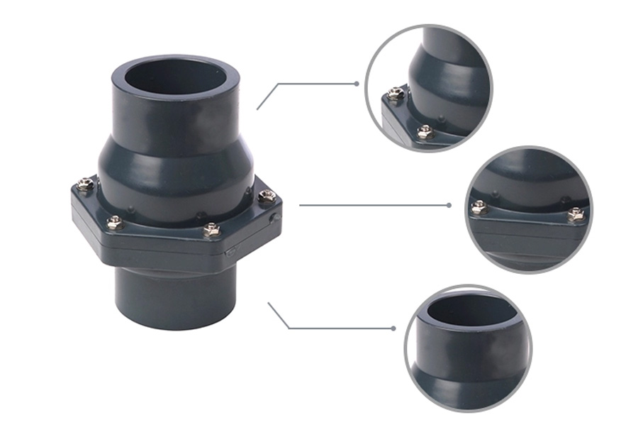 Plastic PVC Shutoff Valve Non Return Valve