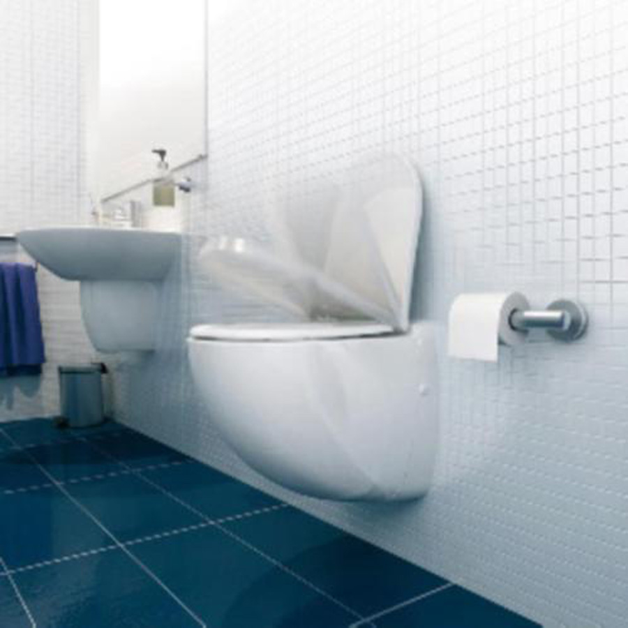 One piece macerating toilet WC-WALL