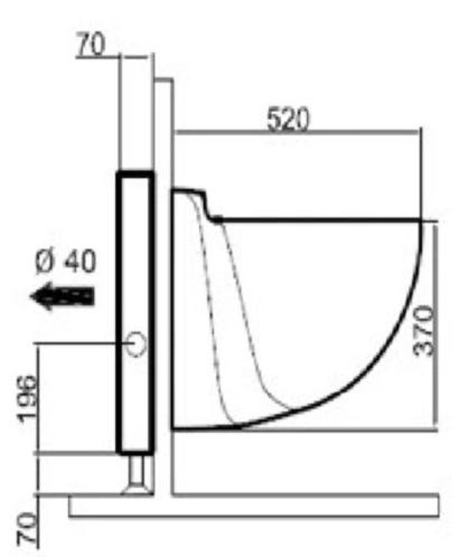 One piece macerating toilet WC-WALL