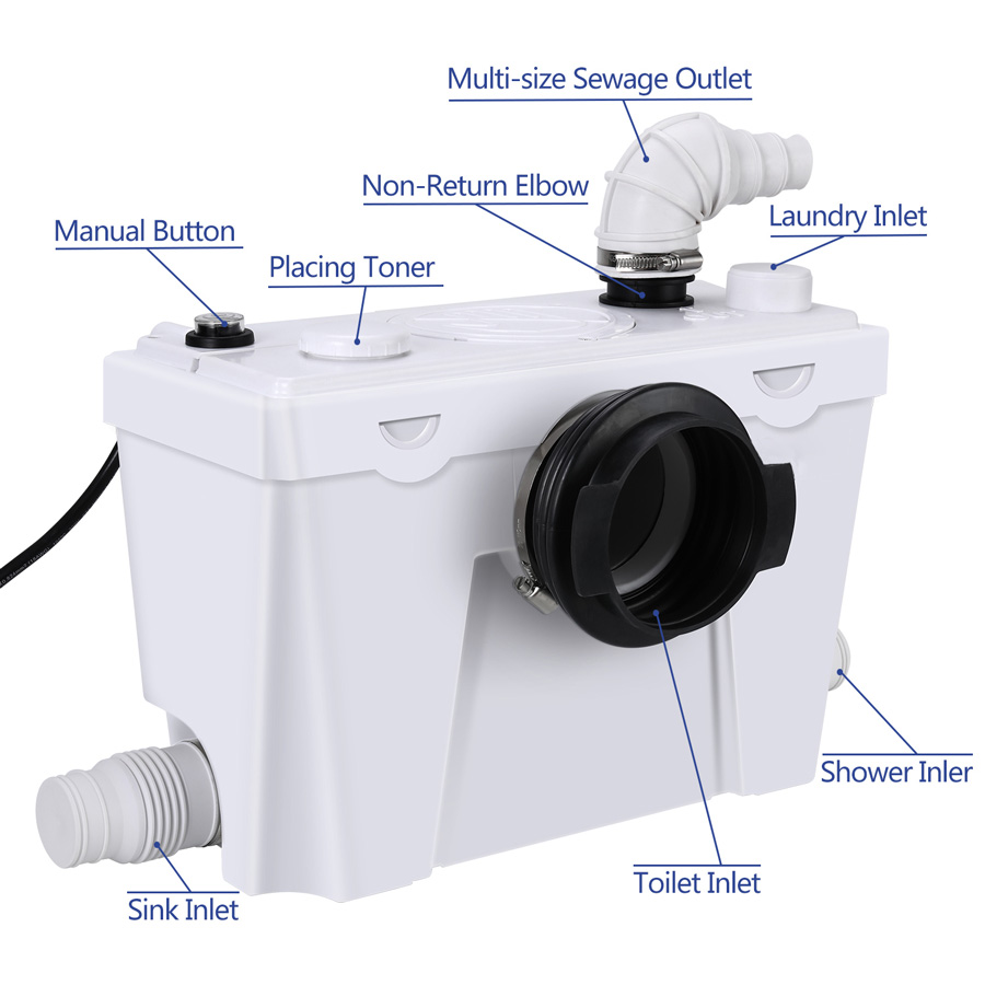 Mobility factory macerate pump FLO500 build a complete bathroom