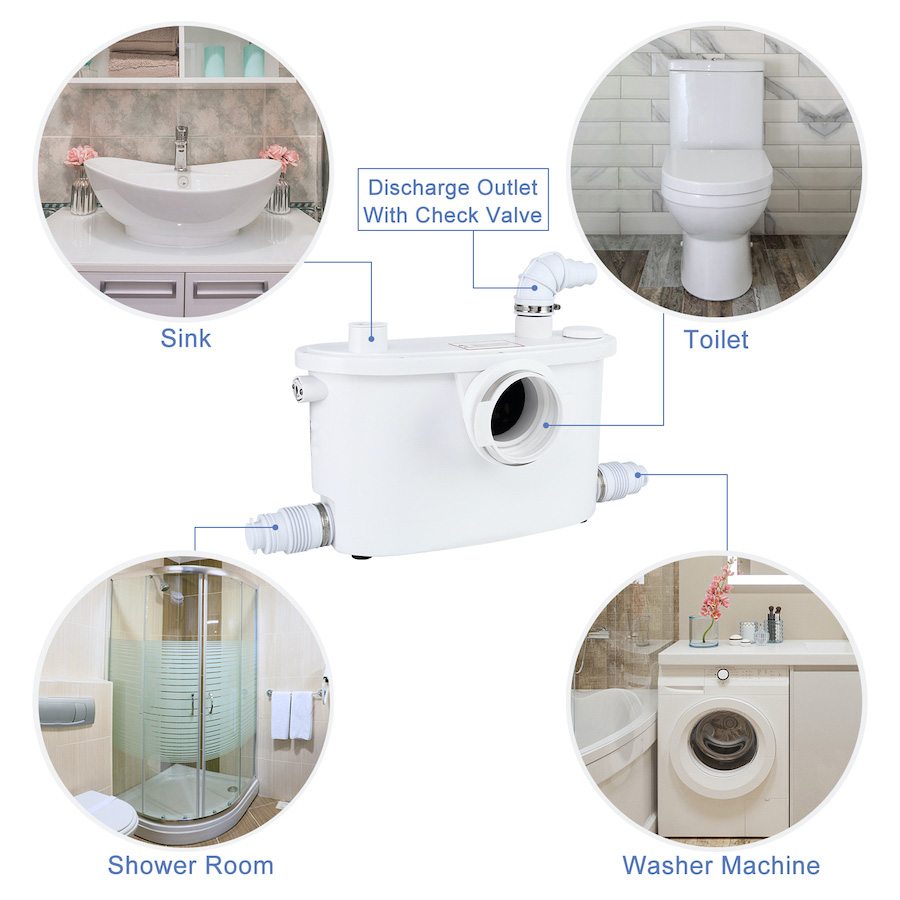 Mobility factory macerate pump FLO400 build a complete bathroom